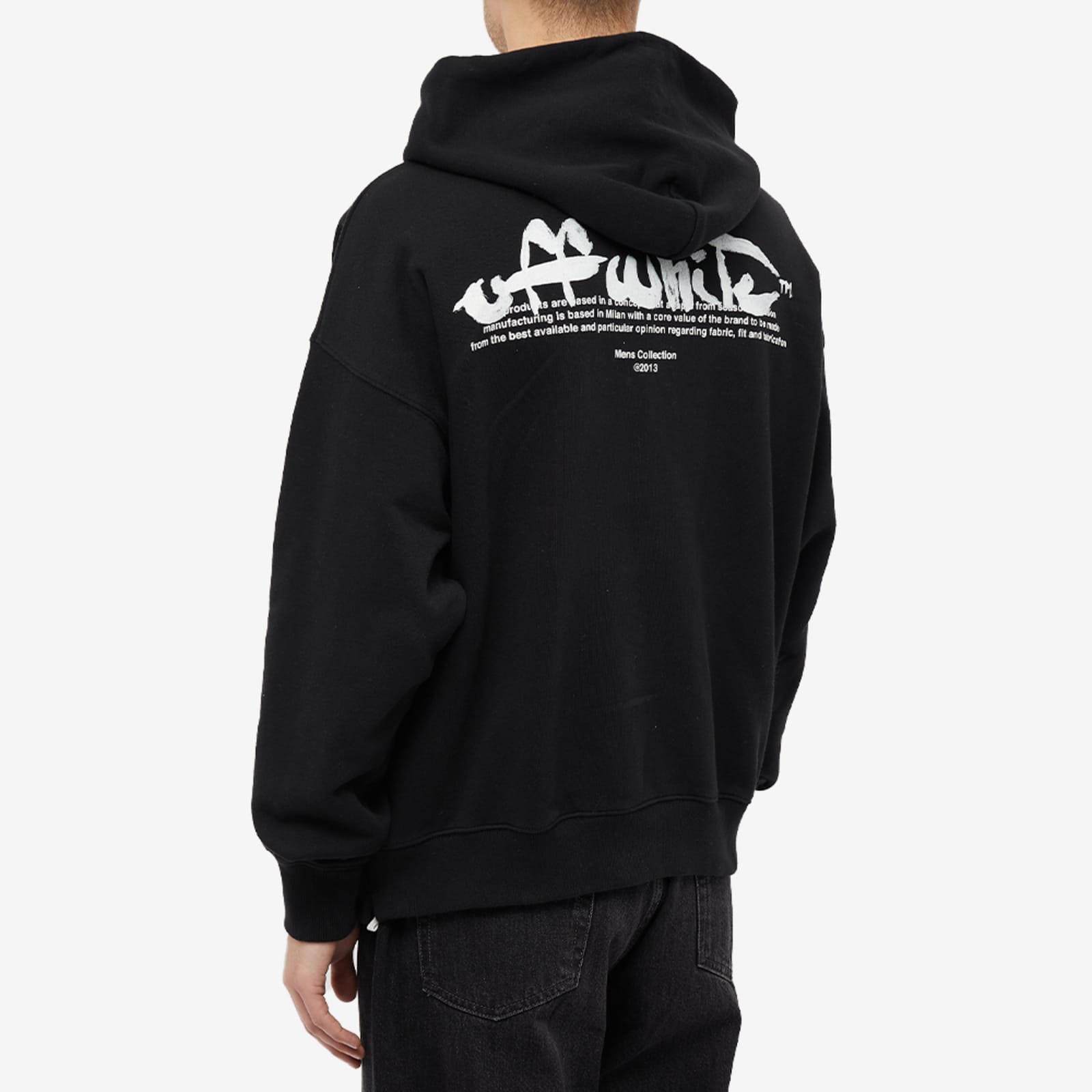 OffWhite Paint Script Skate Hoodie Black END. (SE)