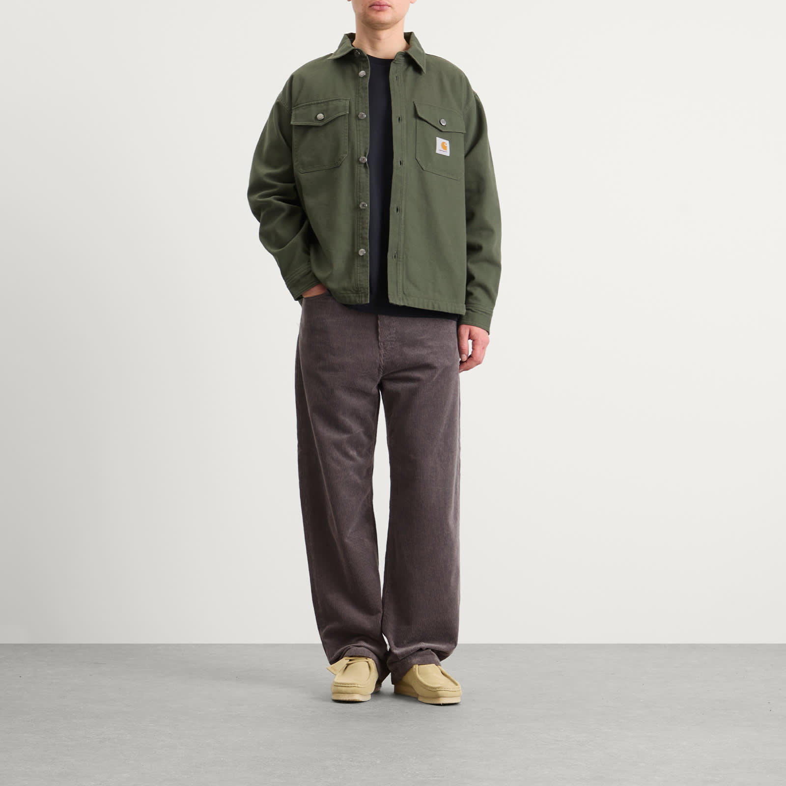 Carhartt WIP Landon Loose Tapered Corduroy Pants - Porphyry