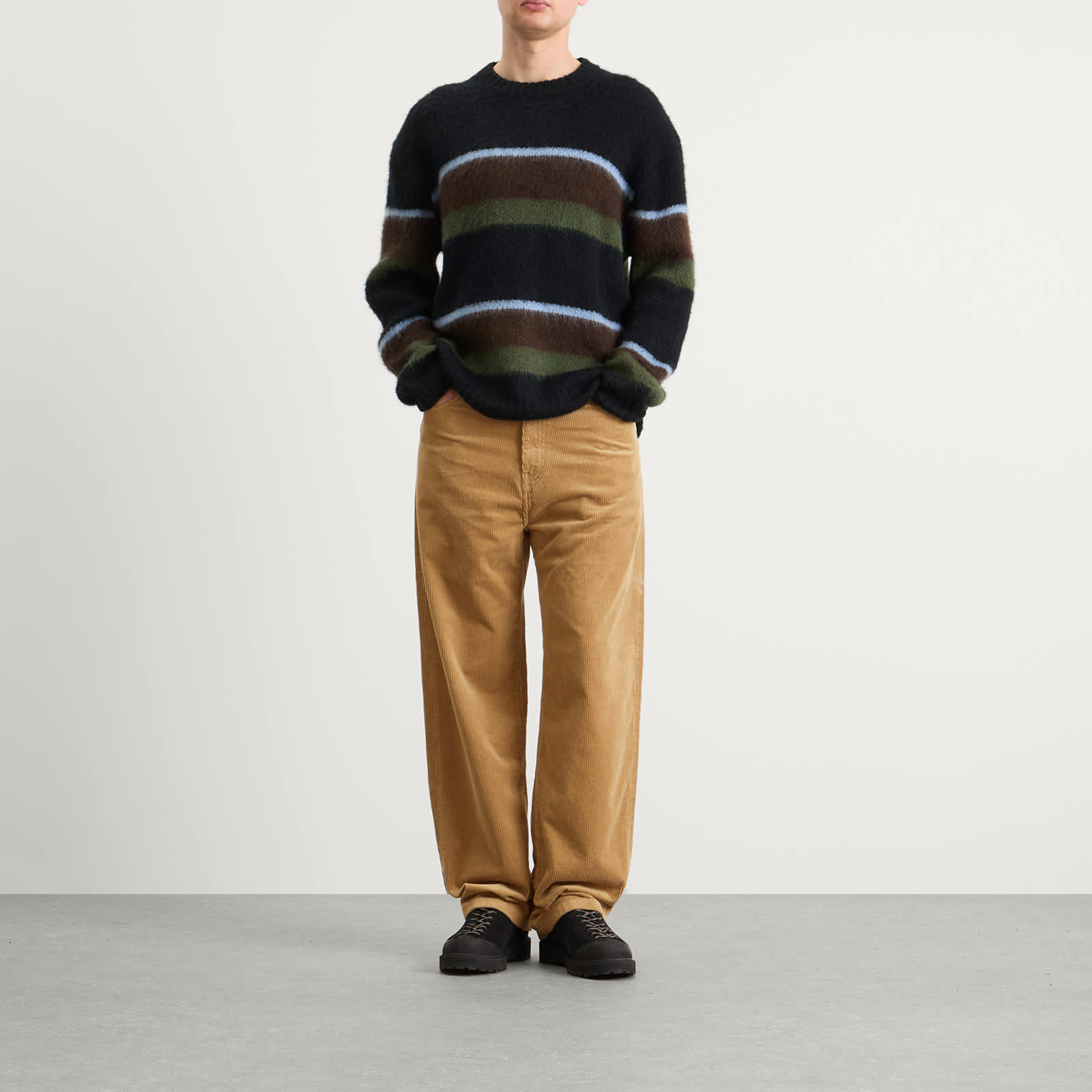 Carhartt WIP Landon Loose Tapered Corduroy Pants - Leather