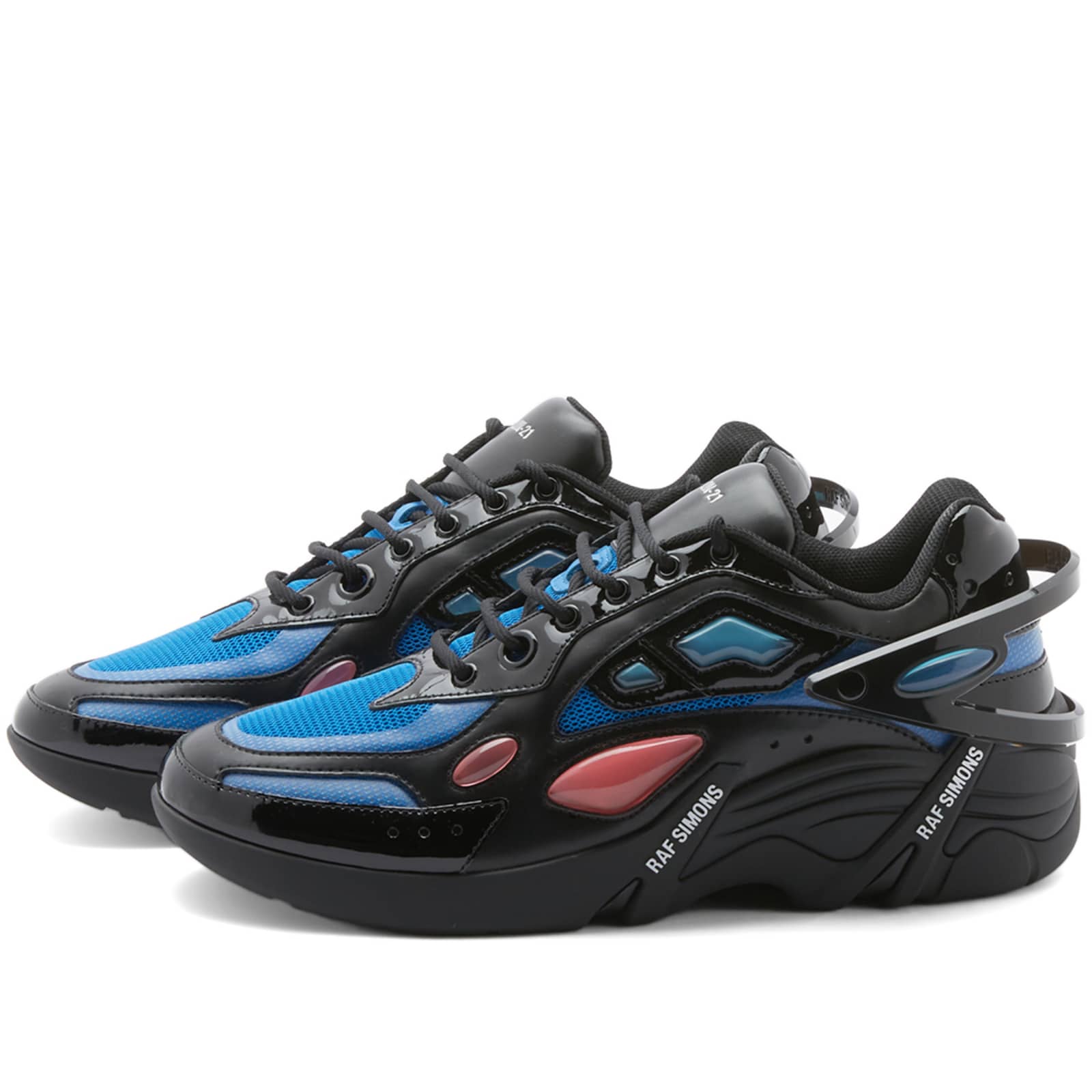 Raf Simons Cylon-21 Sneaker Black & Blue | END. (US)