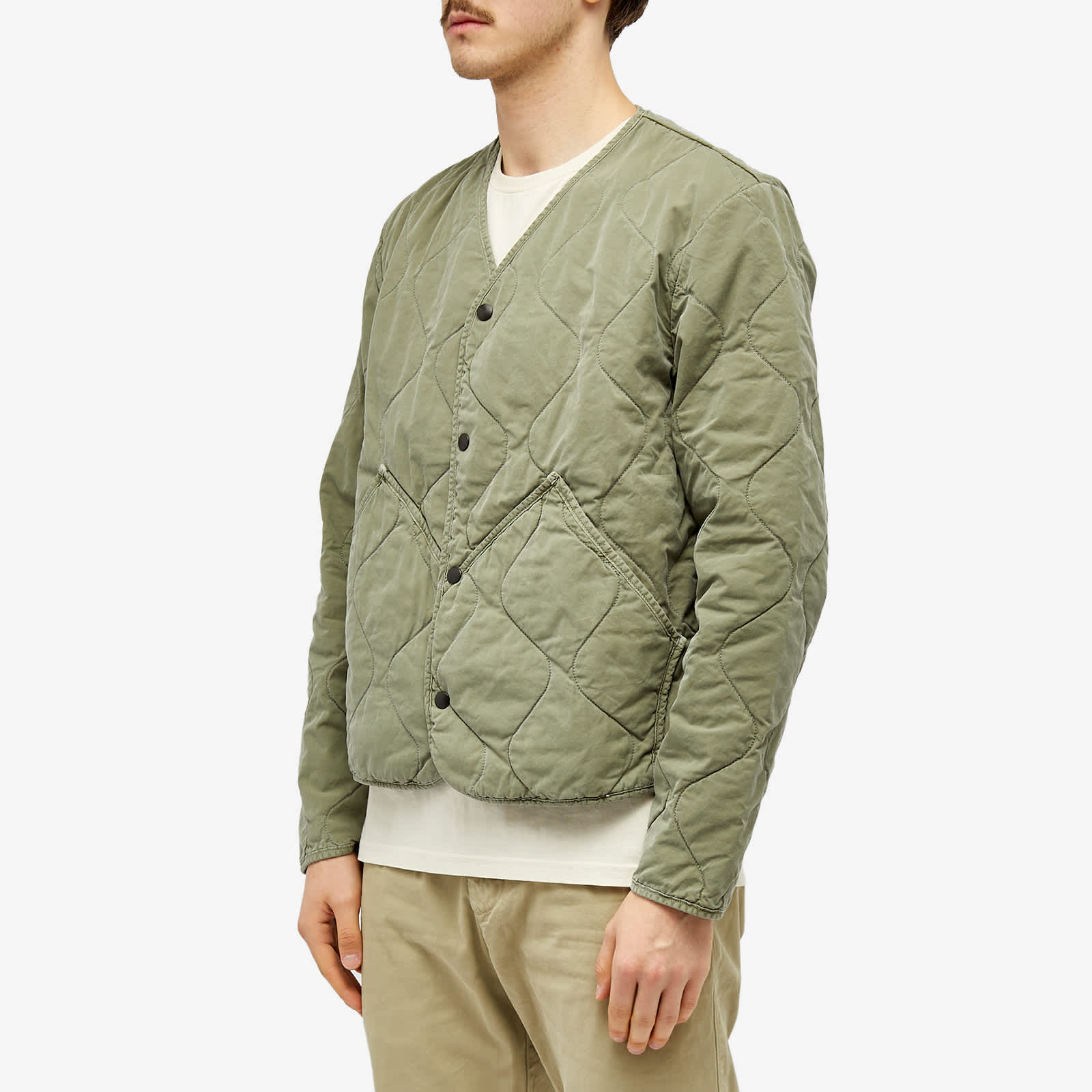 Save Khaki Flight Quilted Liner Jacket Olive END.