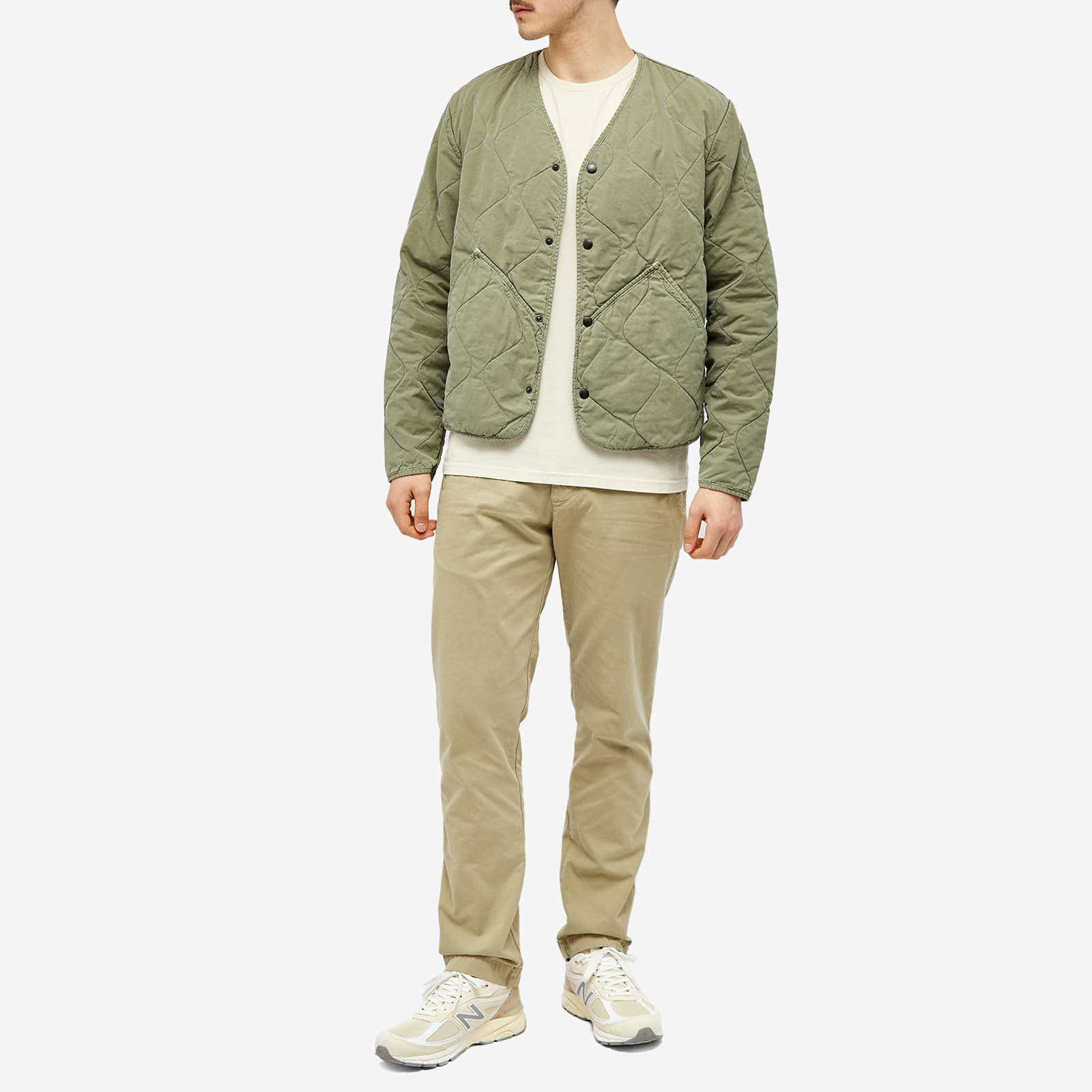 Save Khaki Flight Quilted Liner Jacket Olive END.
