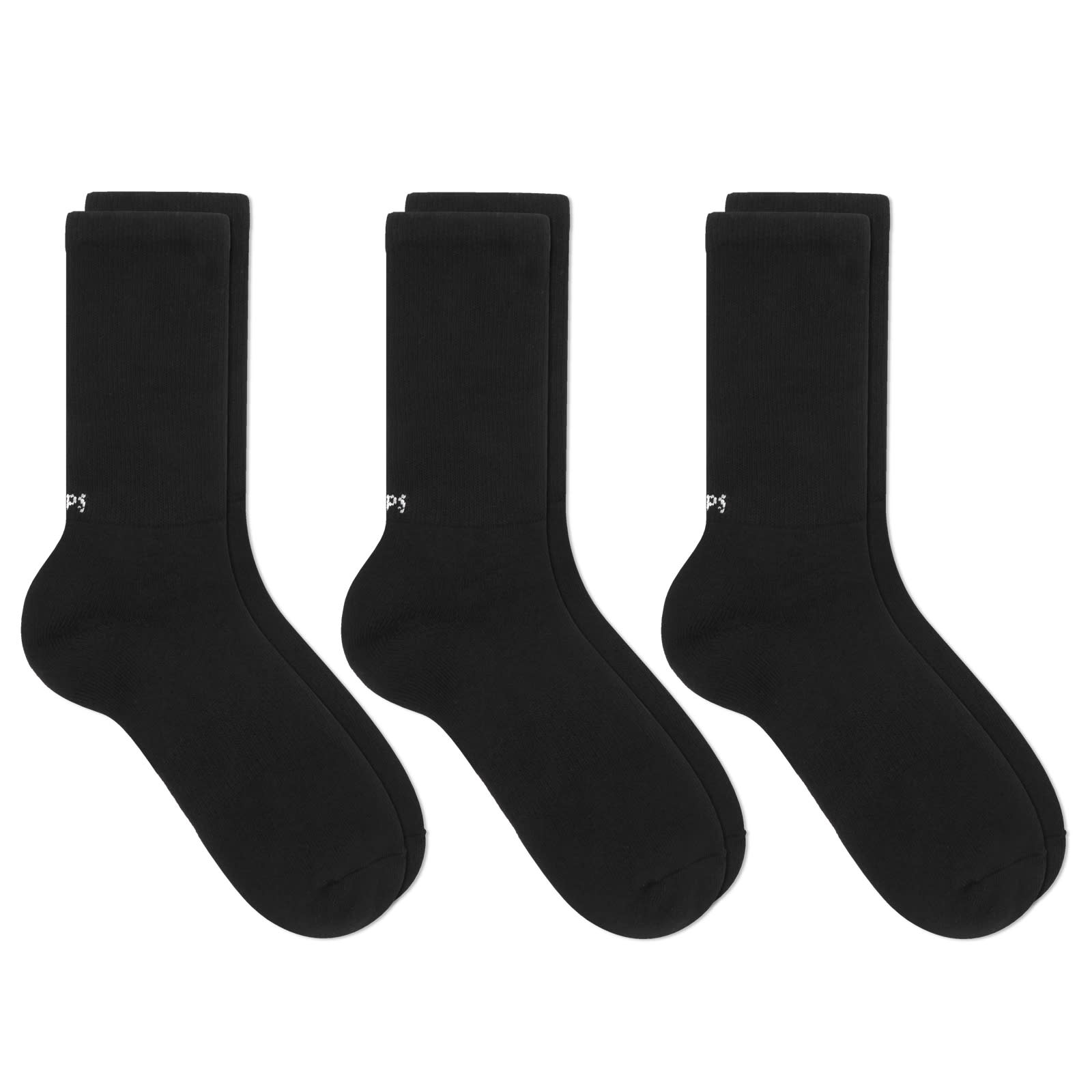 WTAPS Skivvies Socks - 3 Pack - Black