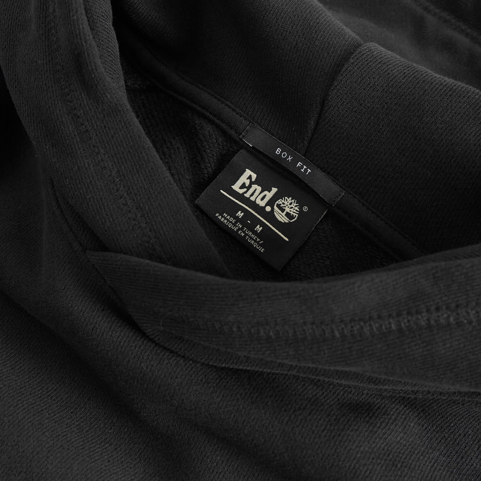 END. x Timberland Logo Hoodie - Black