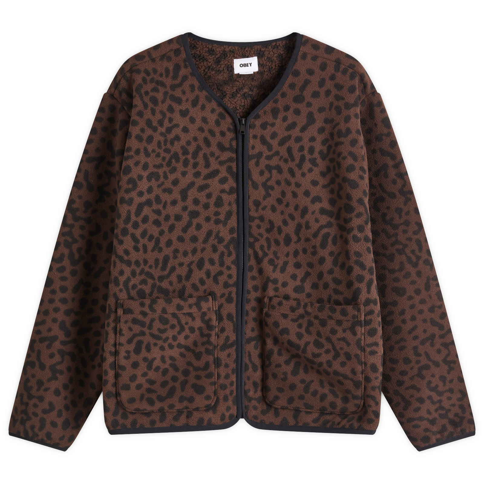 Obey Dottie Liner Jacket - Java Brown Multi