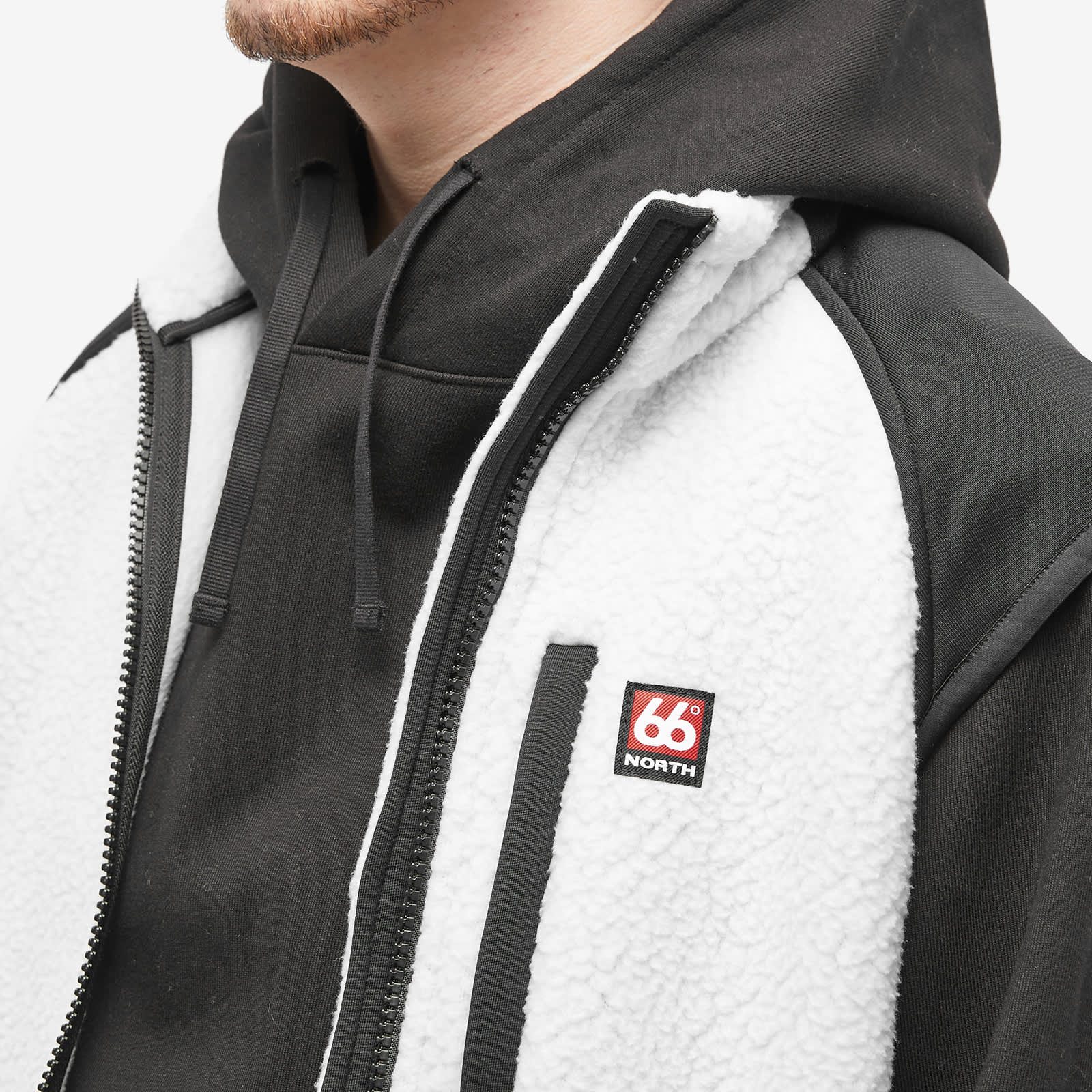 66° North Tindur Shearling Vest Grey Dawn END.