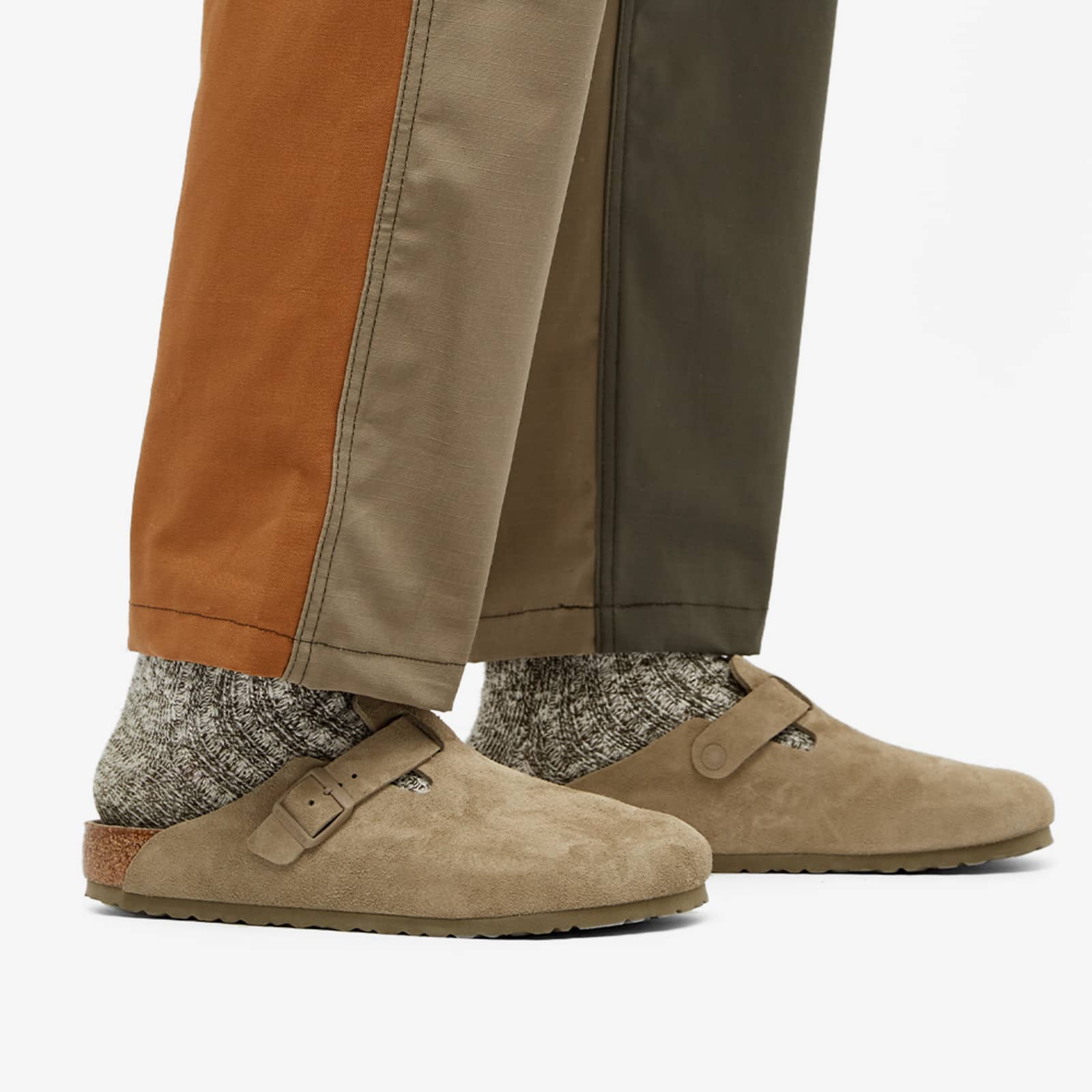 Birkenstock Boston SFB Faded Khaki Suede END. (GB)