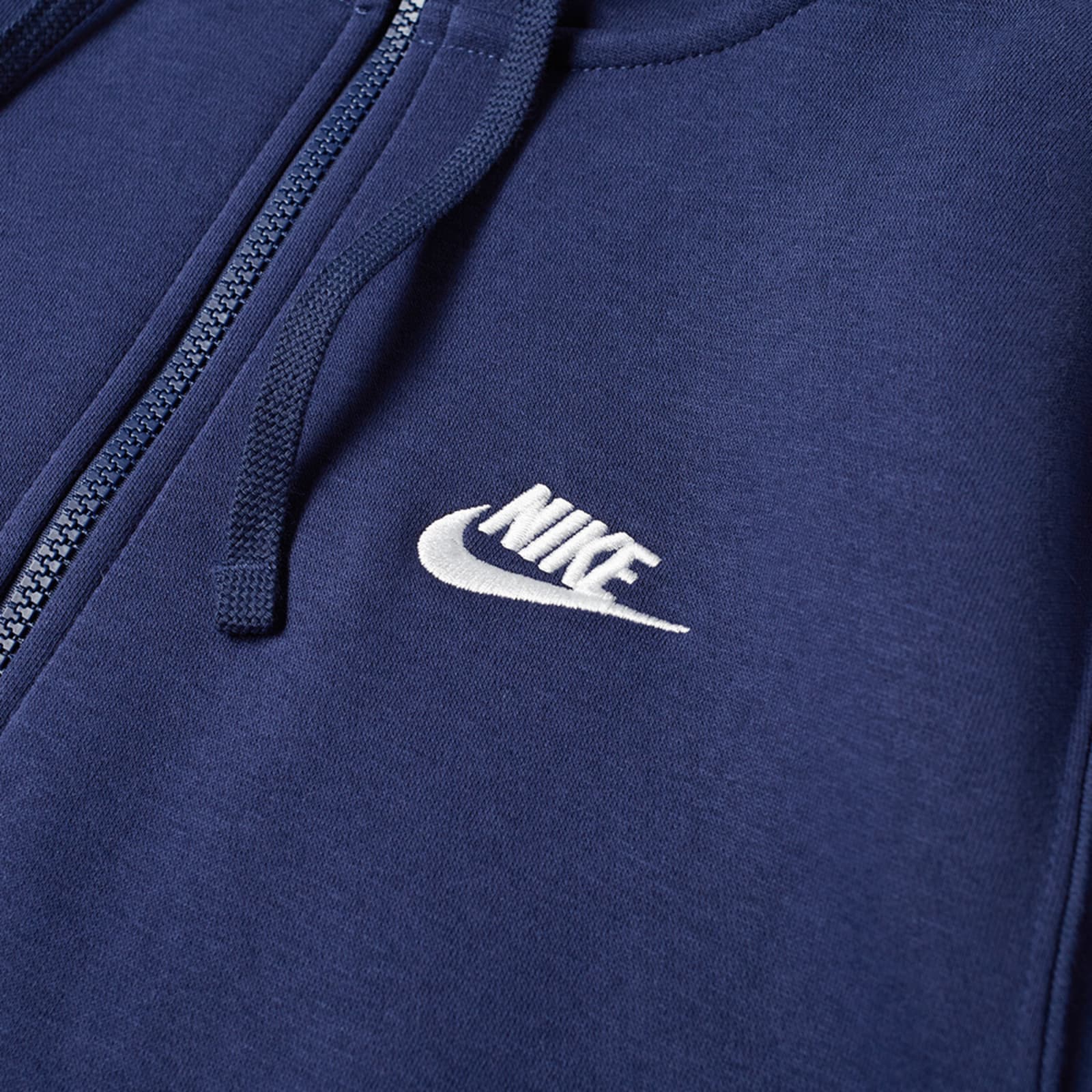 Nike Club Zip Hoodie - Midnight Navy