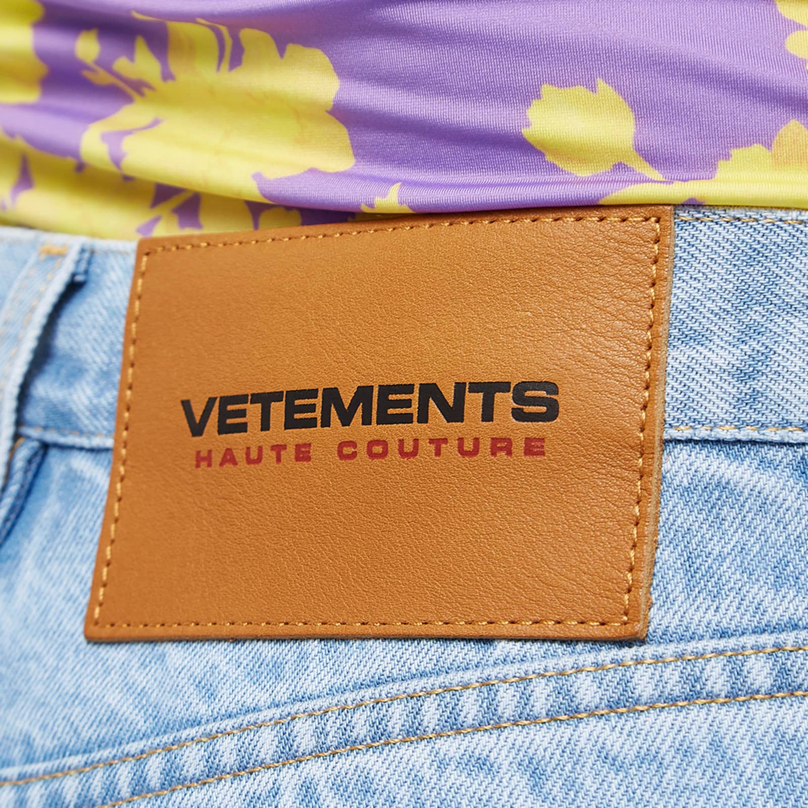 VETEMENTS Logo Magic Fit Jeans Light Blue | END. (GB)