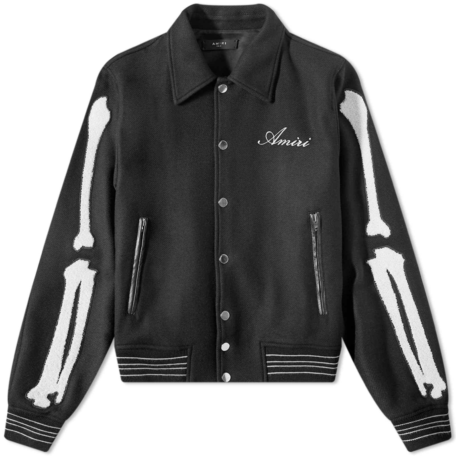 AMIRI Bones Varsity Jacket Black END. (UK)
