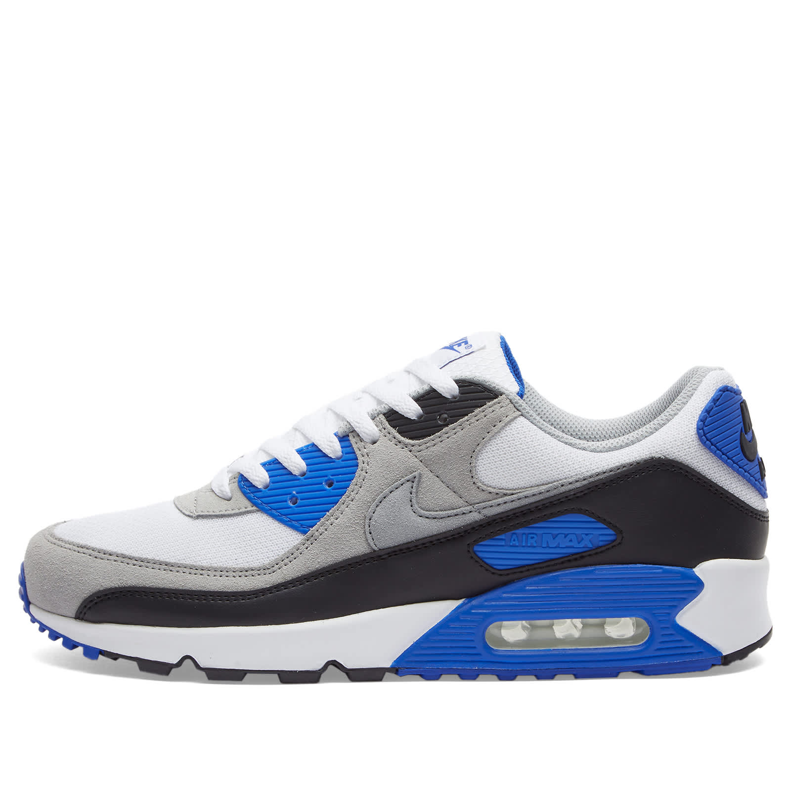 Nike Air Max 90 Sneaker - White, Grey & Black