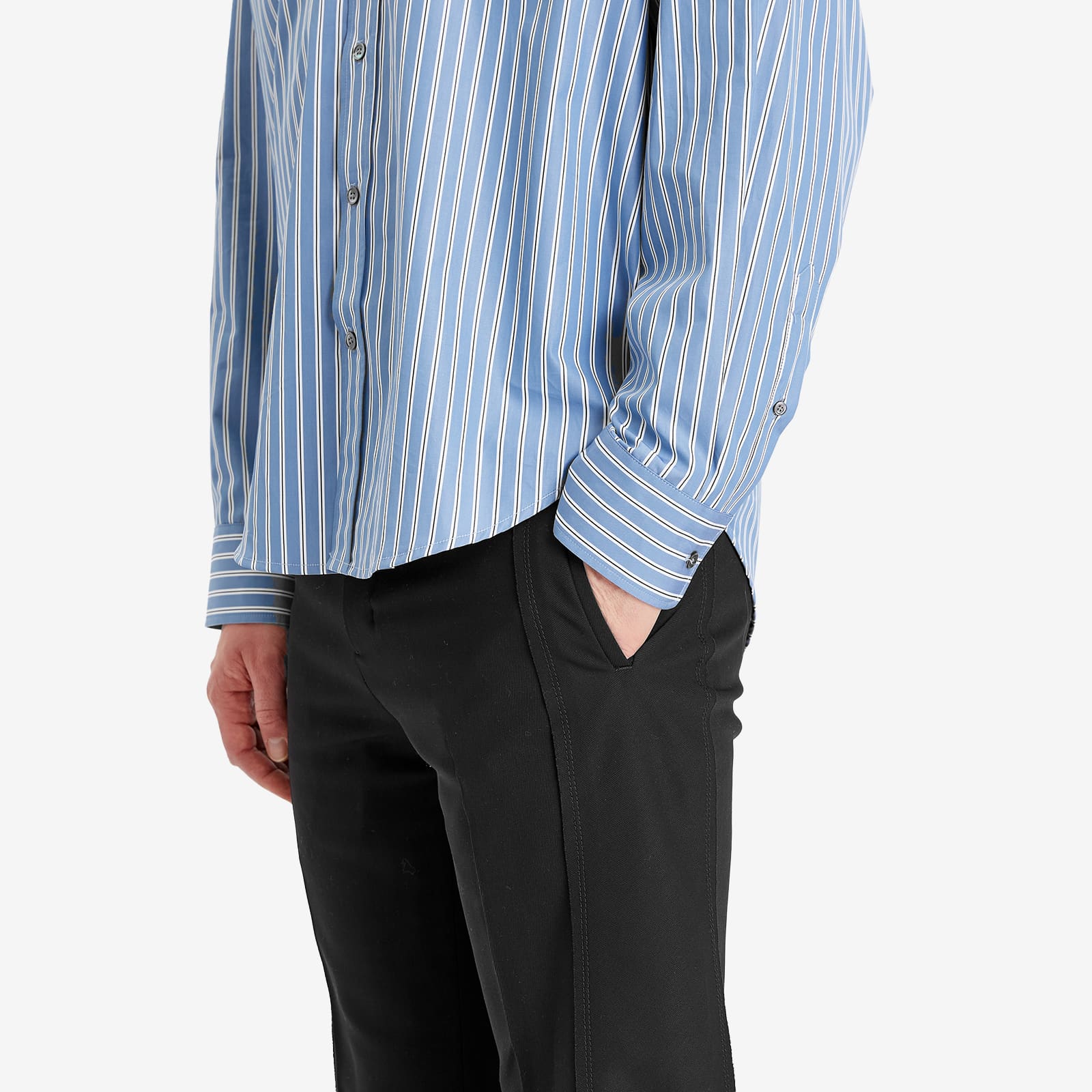 AMI Paris Contrasted Straight Pant