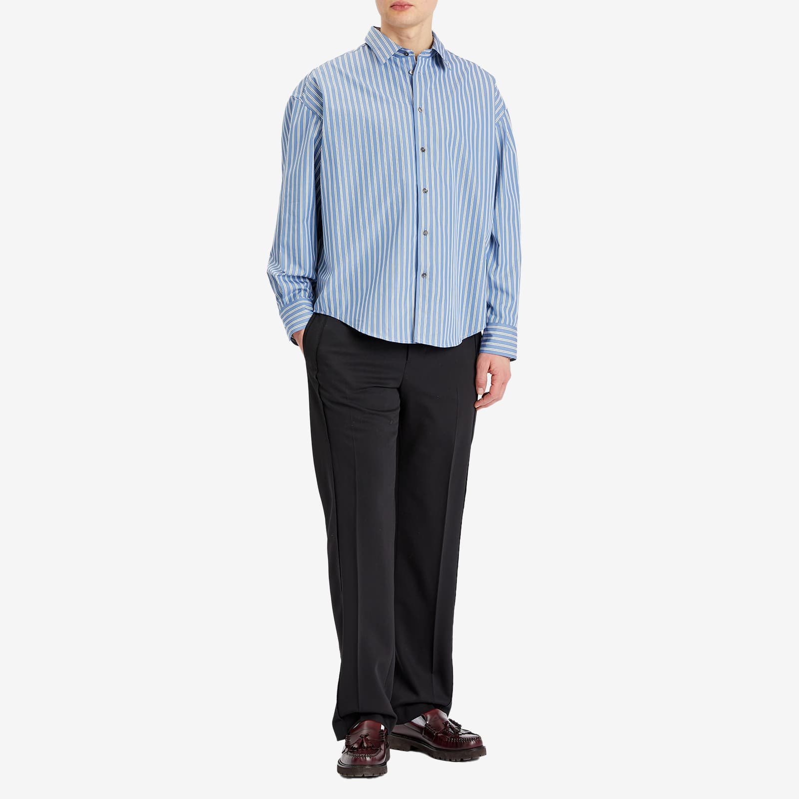 AMI Paris Contrasted Straight Pant