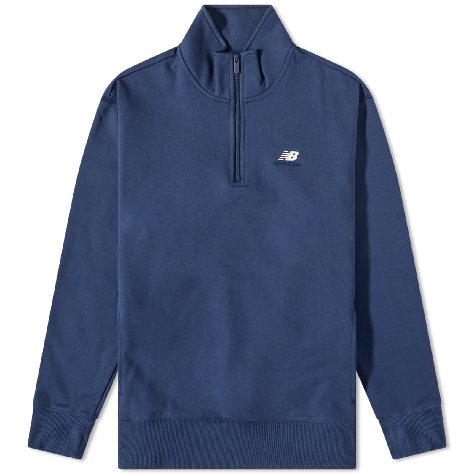New Balance NB Athletics 90's 1/4 Zip Mock Sweat Navy END. (US)