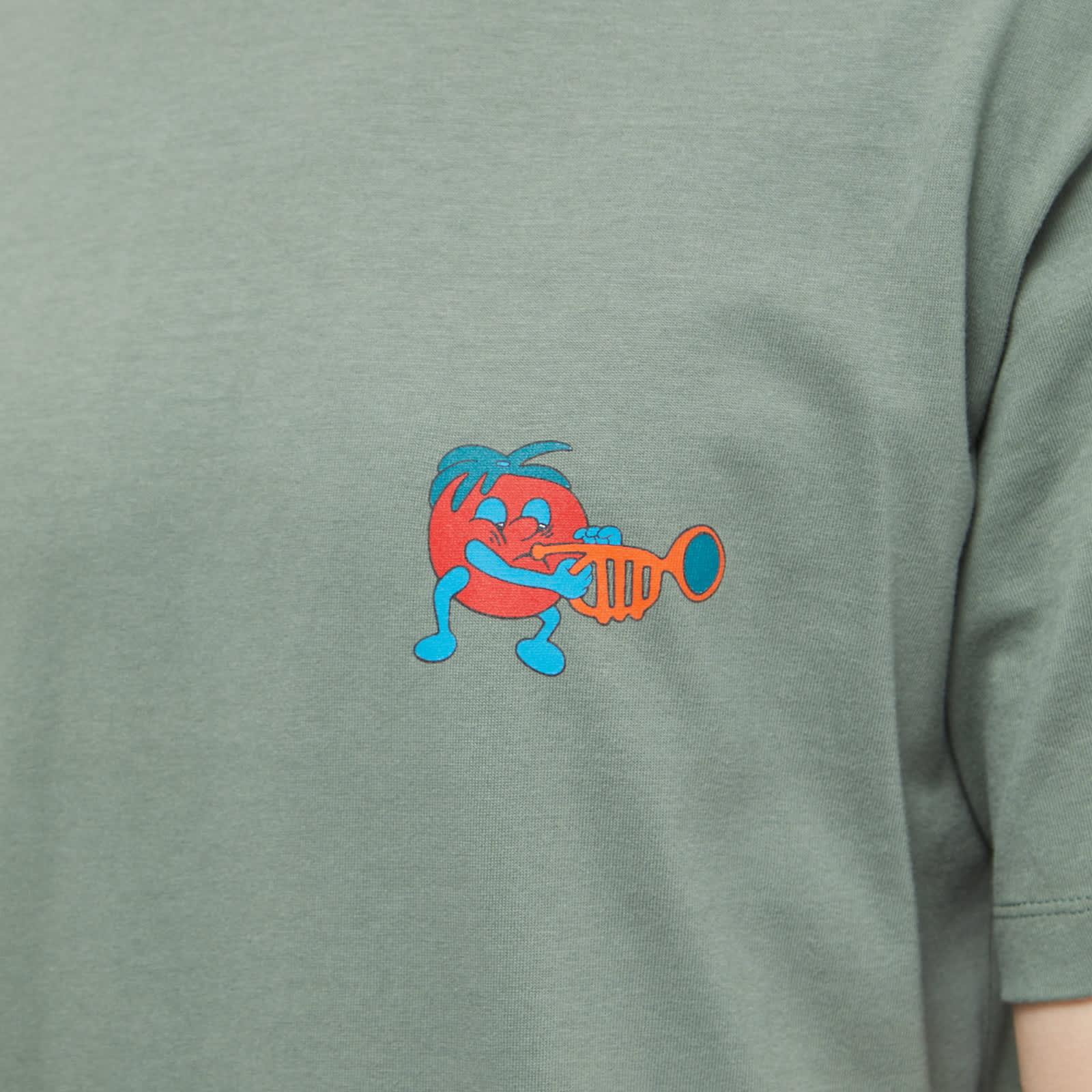 Tired Skateboards Music TShirt Green END.