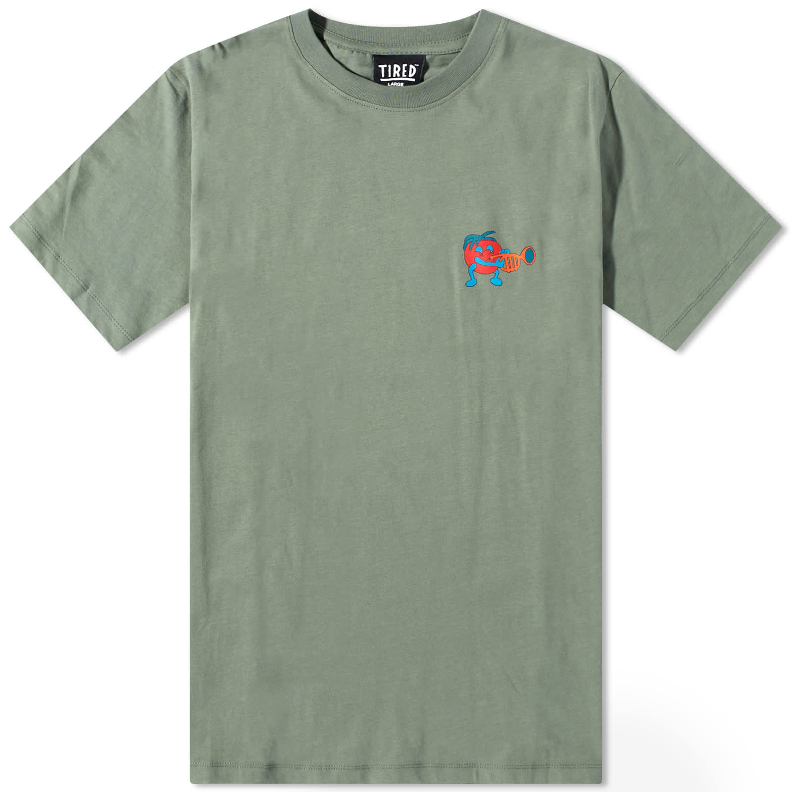 Tired Skateboards Music TShirt Green END.
