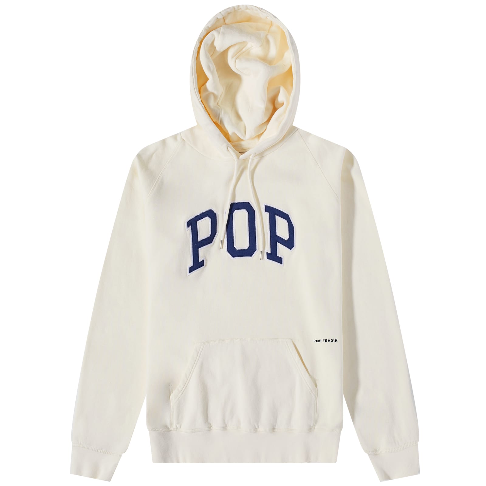 Pop Trading Company Arch Logo Popover Hoodie Off White END.