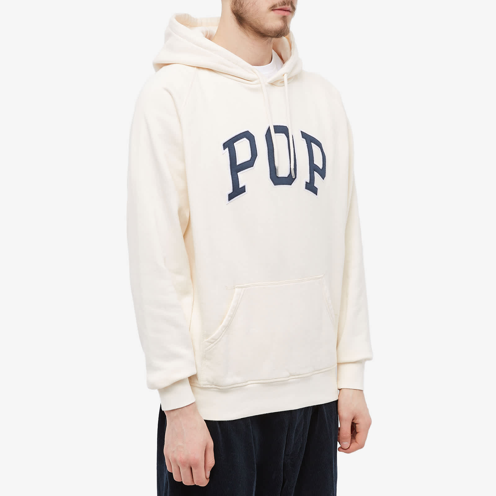 Pop Trading Company Arch Logo Popover Hoodie Off White END. (UK)