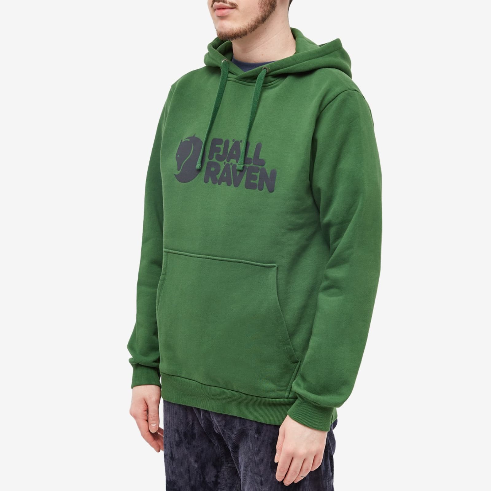 Fjallraven Logo Hoodie - Palm Green