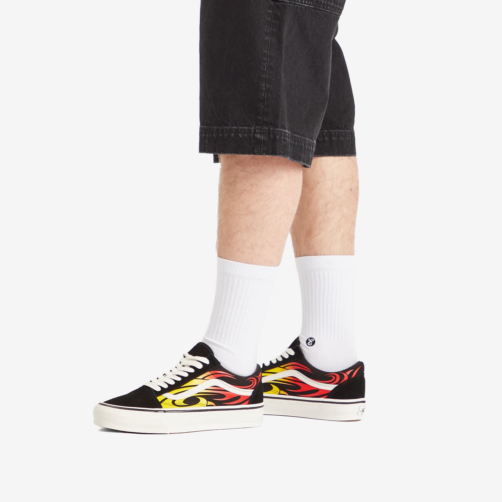 Vans LX Old Skool Sneaker - Y2K Flame, Black & White
