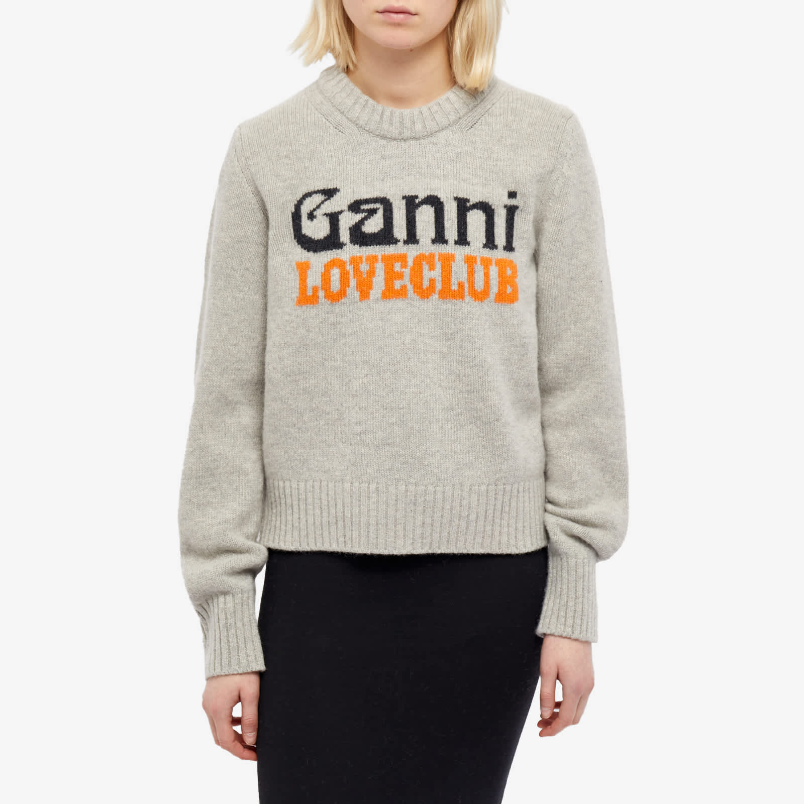 Ensemble Sweat Femme GANNI - Taille L - Couleur Noir Avec Logo - Sweat à Capuche Et Pantalon De Jogging - Occasion Très Bon état