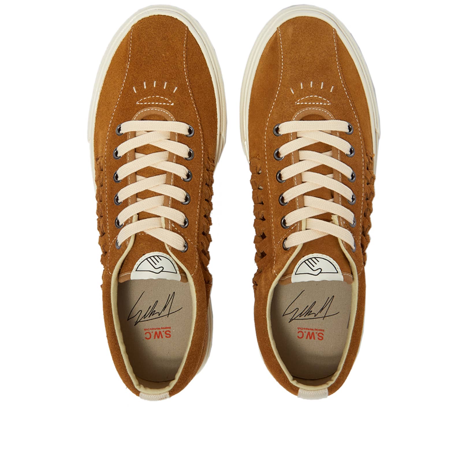 Stepney Workers Club Dellow Woven Suede Sneaker Clay END. (Global)