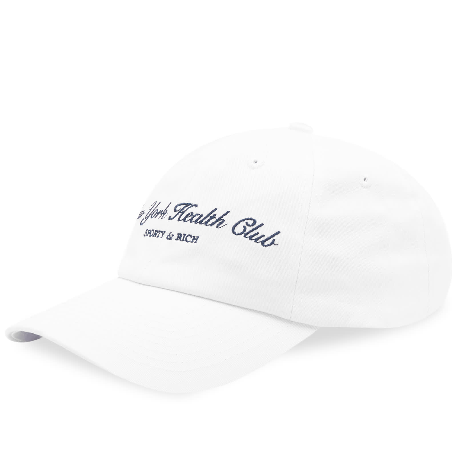 Sporty & Rich NY Health Club Cap - White & Navy