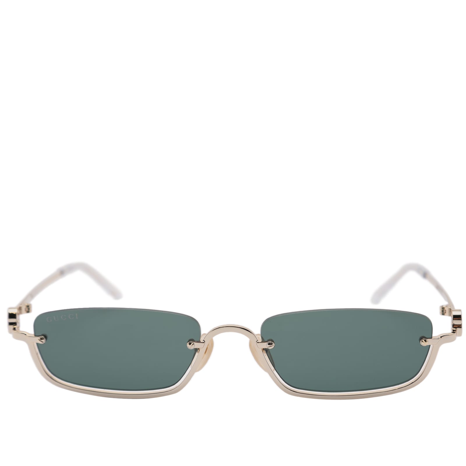 Gucci Eyewear GG1278S Sunglasses Gold & Green | END. (CN)