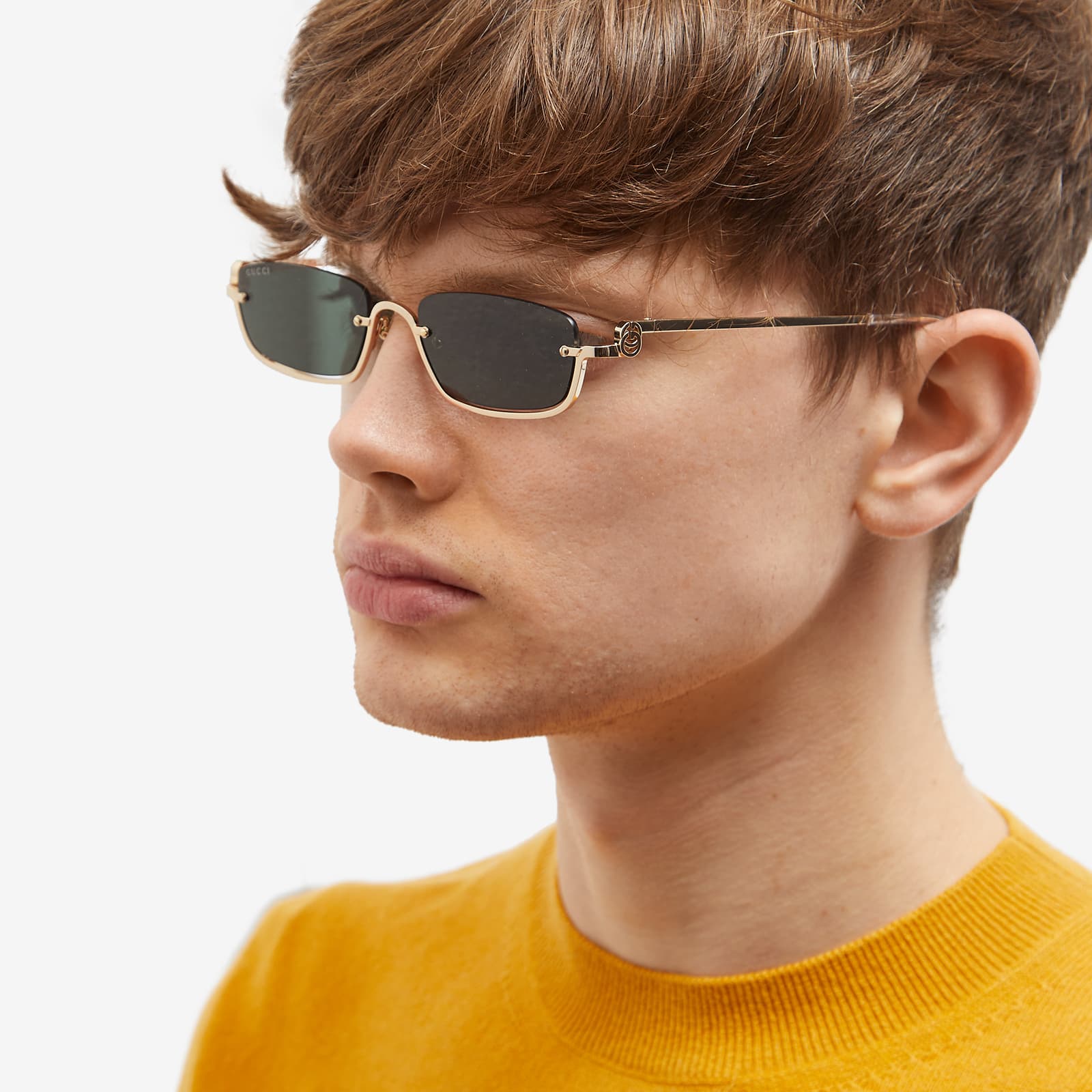 gucci sunglasses on face