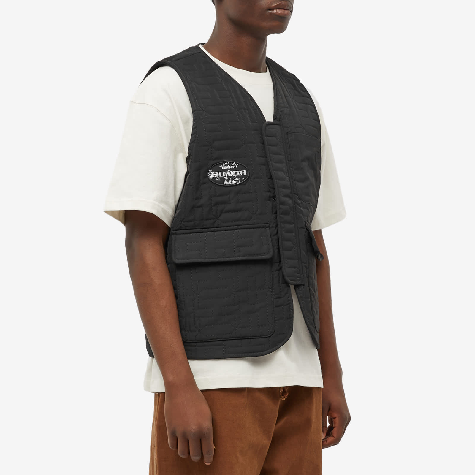 Honor the gift quilted vest black end cn 