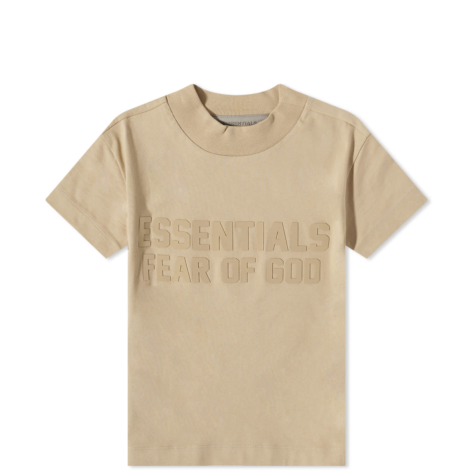 Fear of God ESSENTIALS Kids Crew Neck TShirt Sand END. (AR)