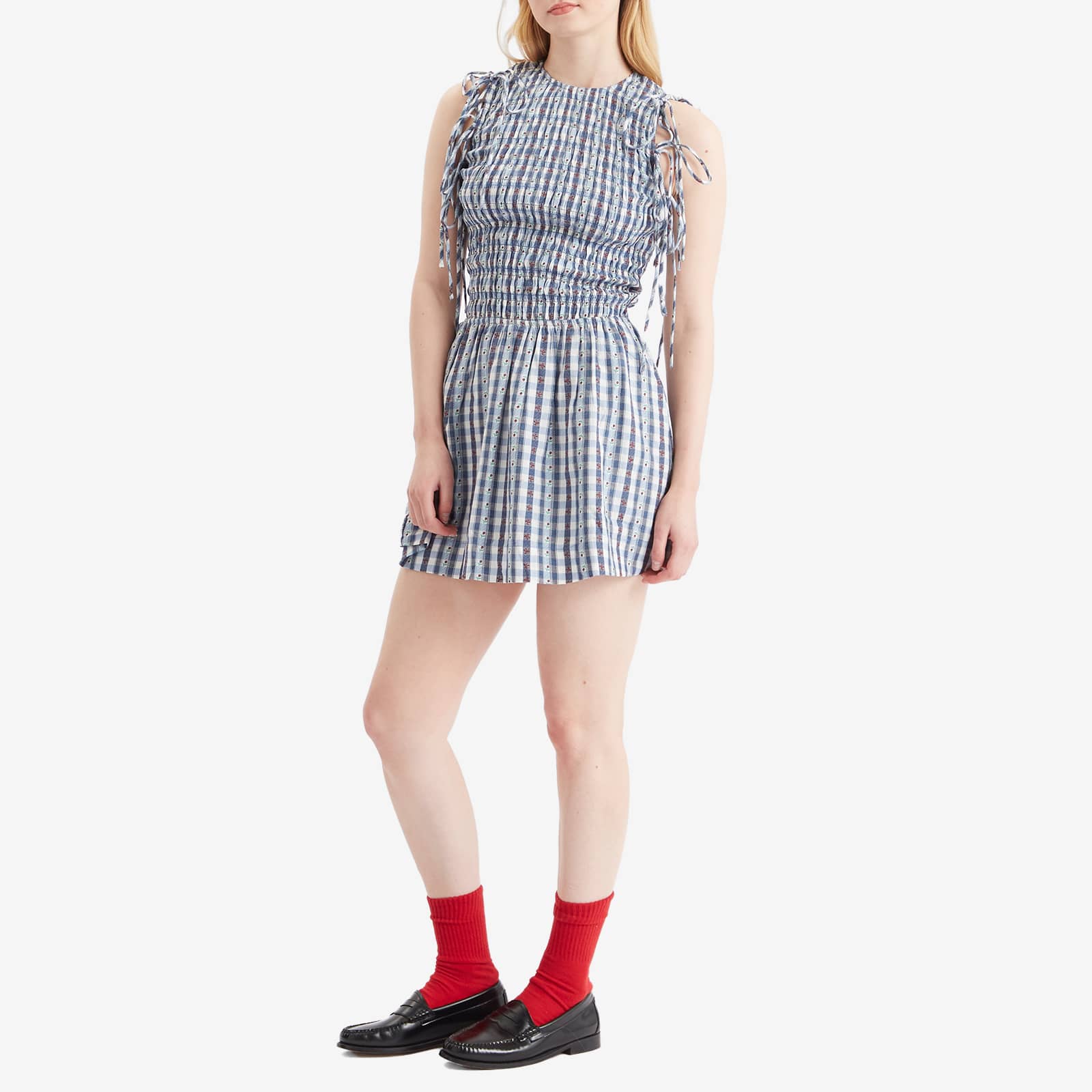 Damson Madder Becca Bubble Mini Dress