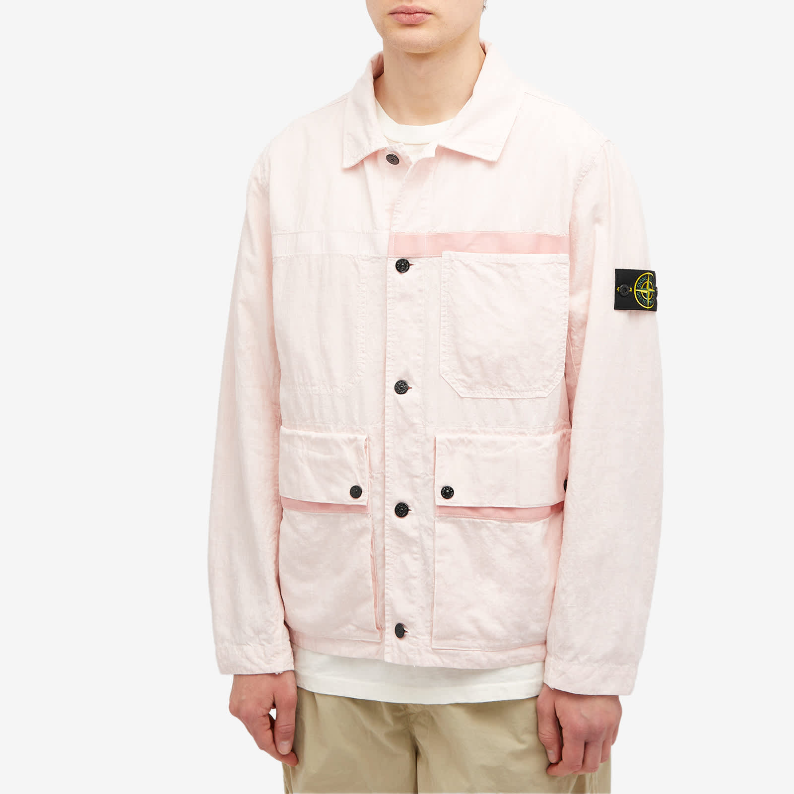 Stone Island Lini Nylon Tela-TC Jacket - Pink