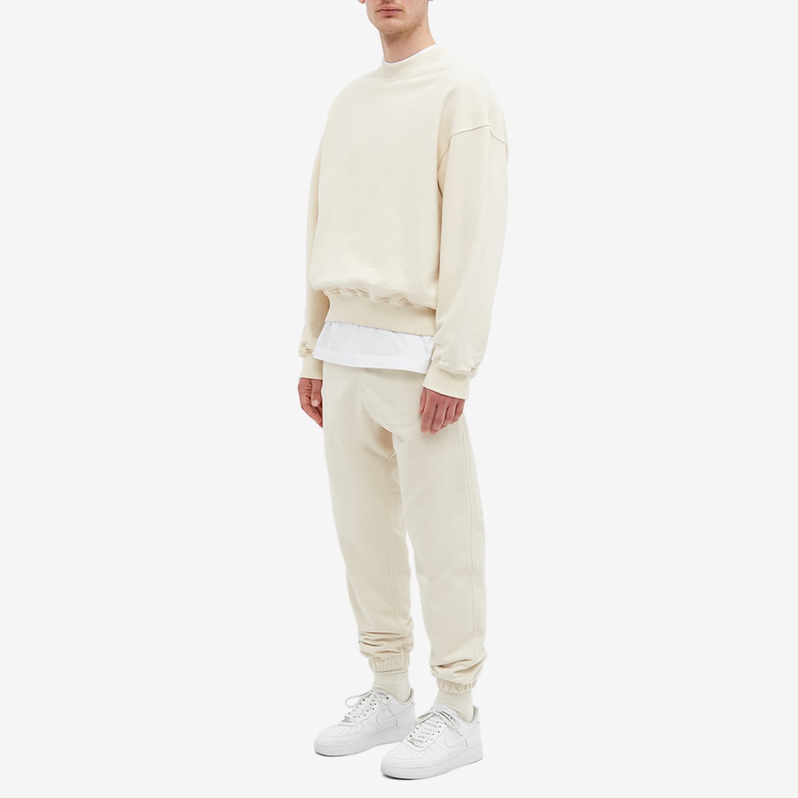 Cole Buxton Warm Up Crew Sweat - Natural