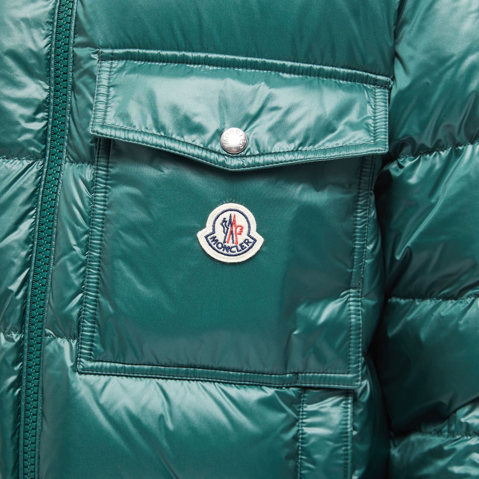 Moncler Wollaston Hooded Down Jacket Green END. (AU)