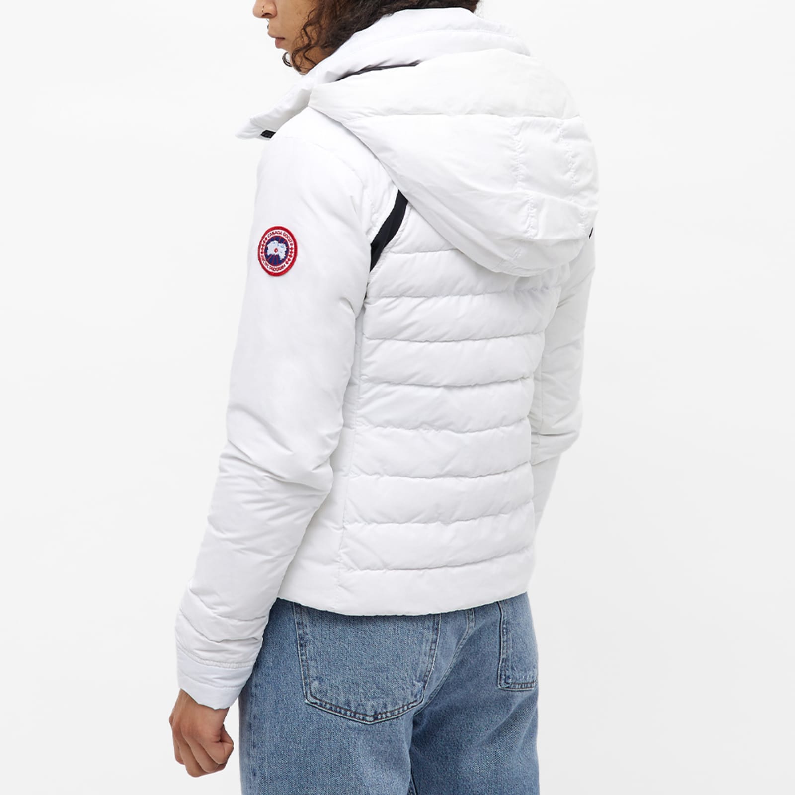 Canada Goose Ladies Hybridge Base Down Jacket White END.