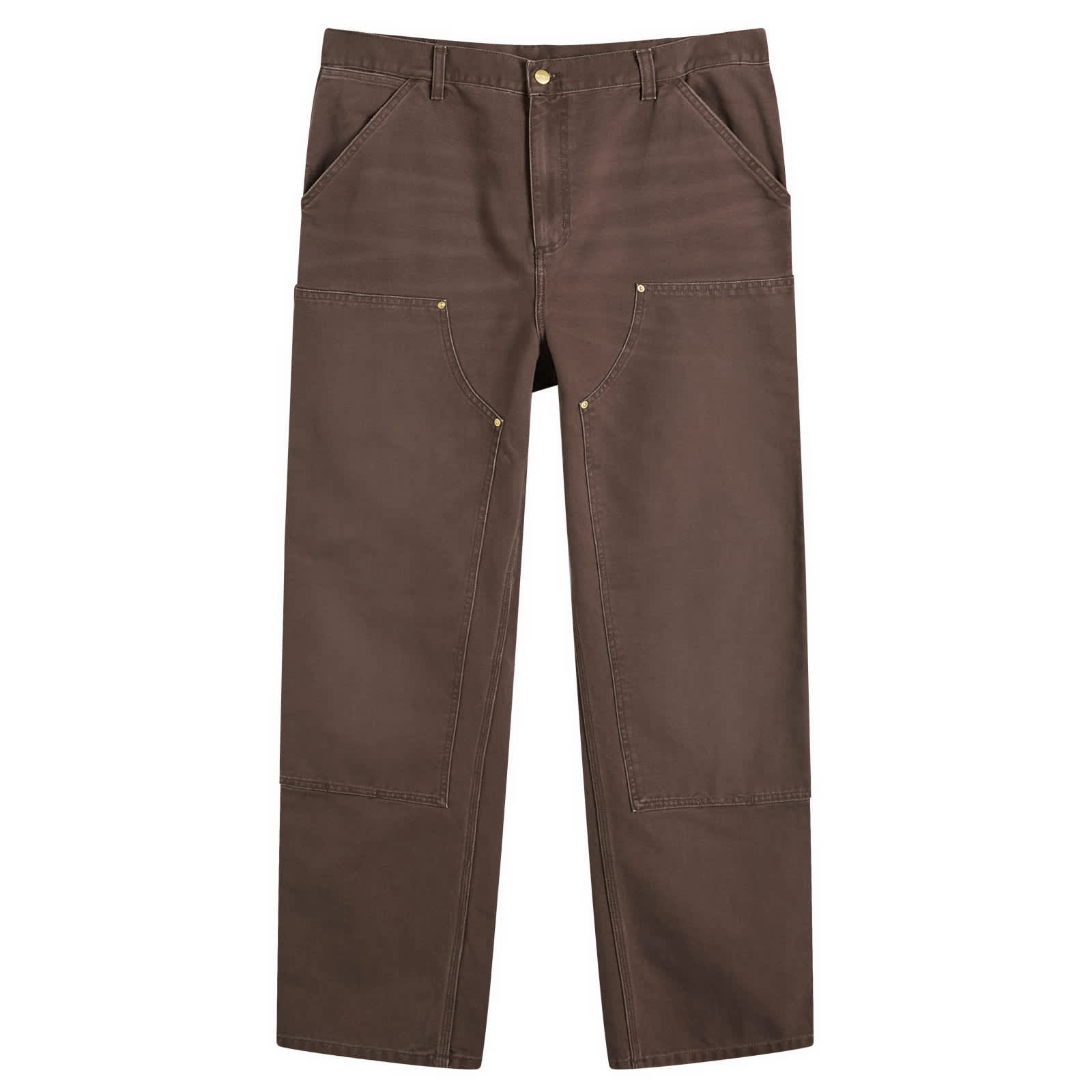 Carhartt WIP Double Knee Pants - Tobacco Stone Canvas