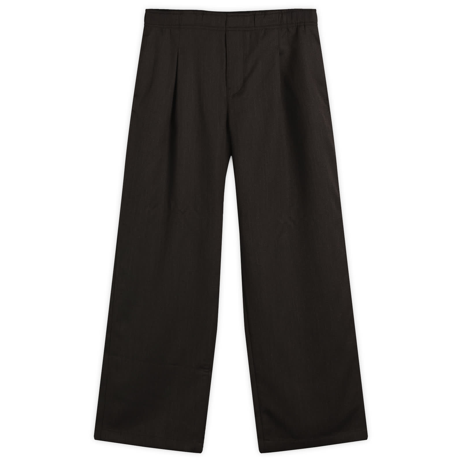 Our Legacy Leisure Wool Trouser - Havana Brown Chain Wool