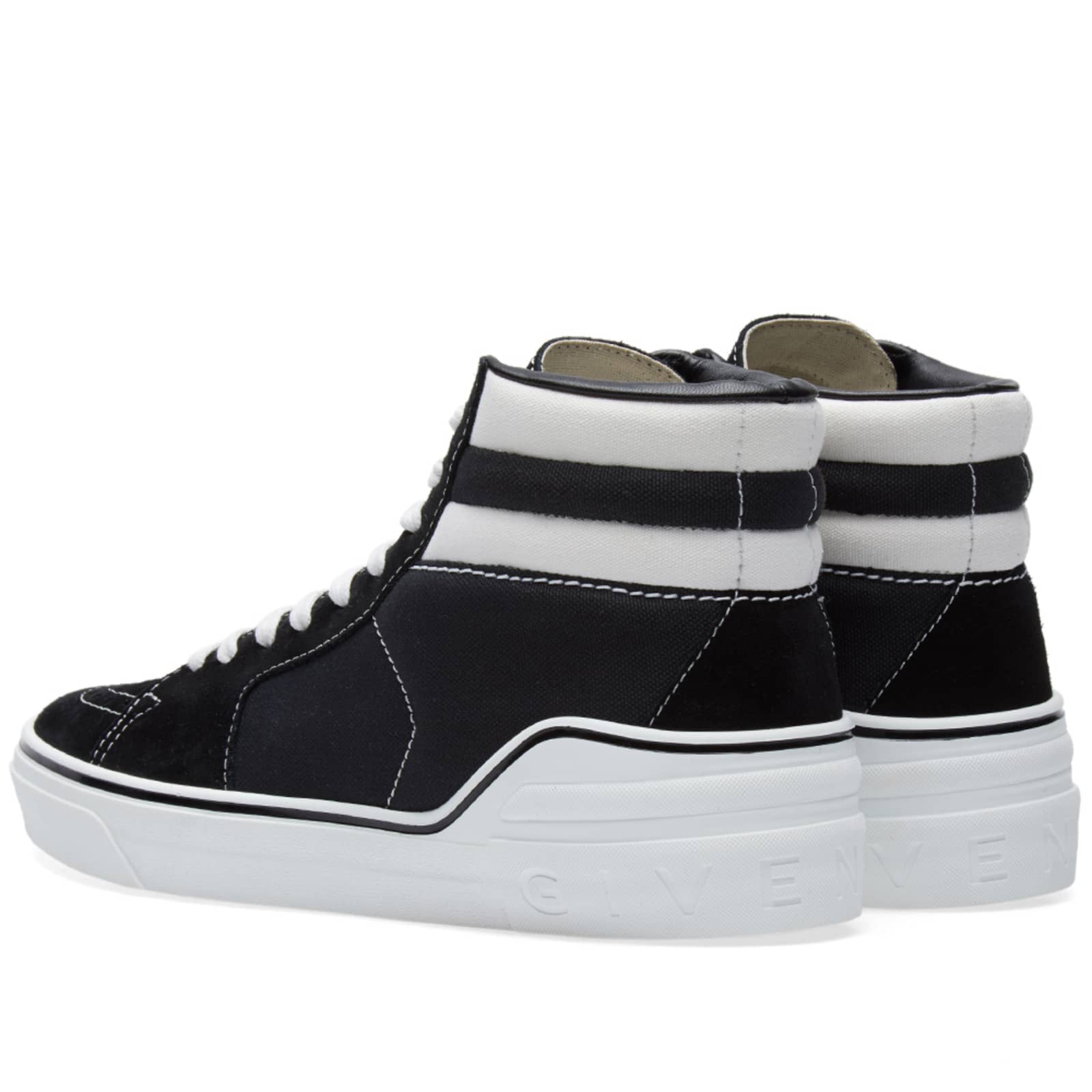 Givenchy George Skate Mid Sneaker - Black & White