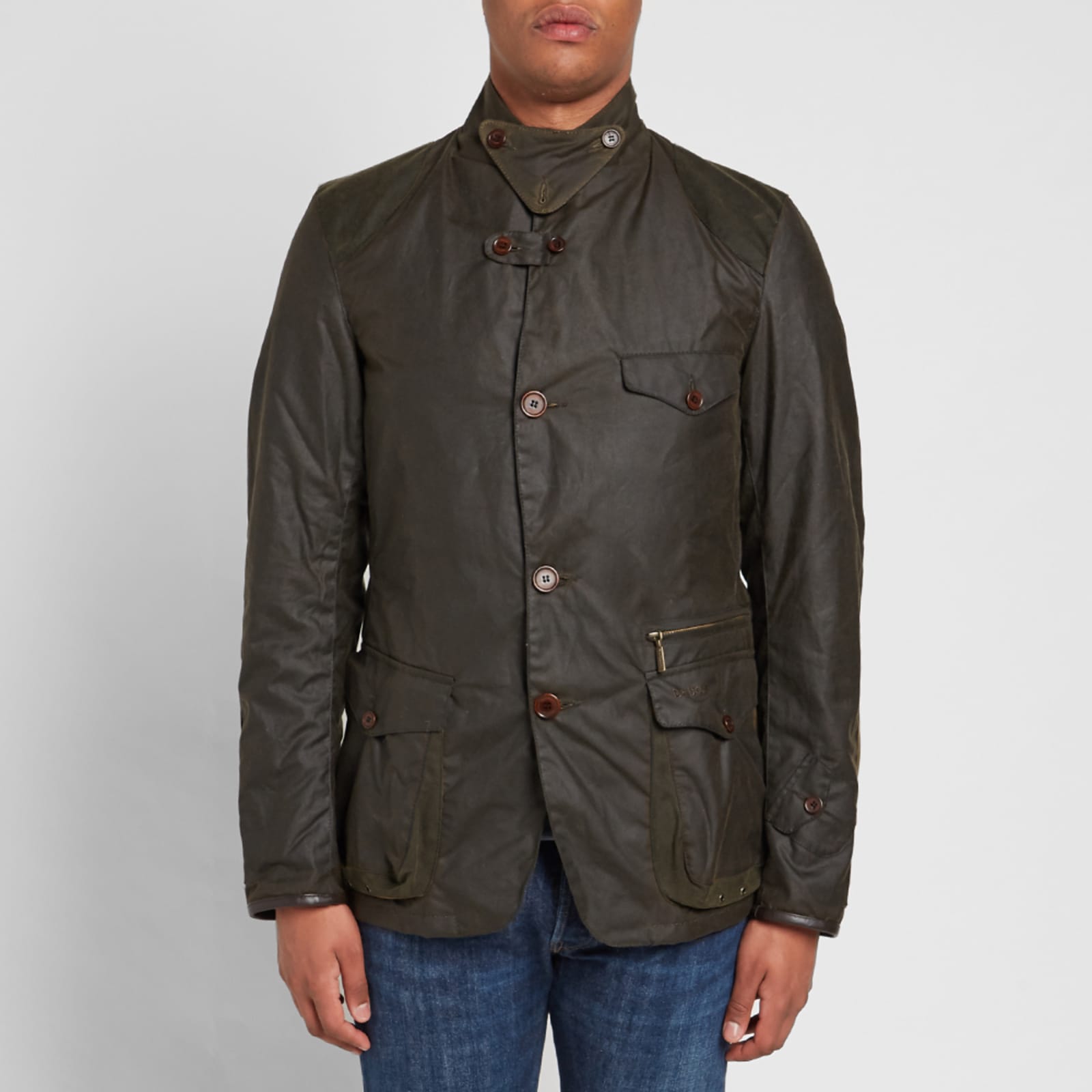 Barbour 125th Anniversary Icons Beacon Sports Wax Jacket Olive END. (US)