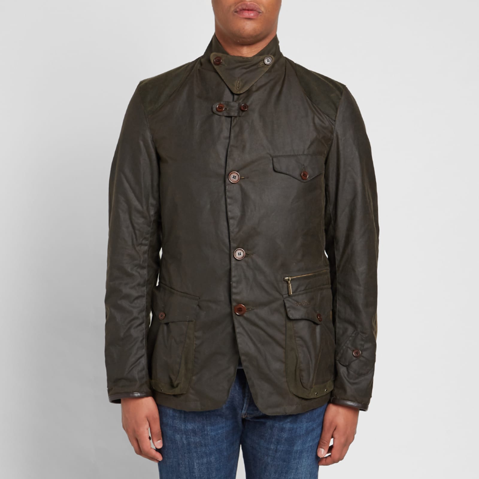 Barbour 125th Anniversary Icons Beacon Sports Wax Jacket - Olive