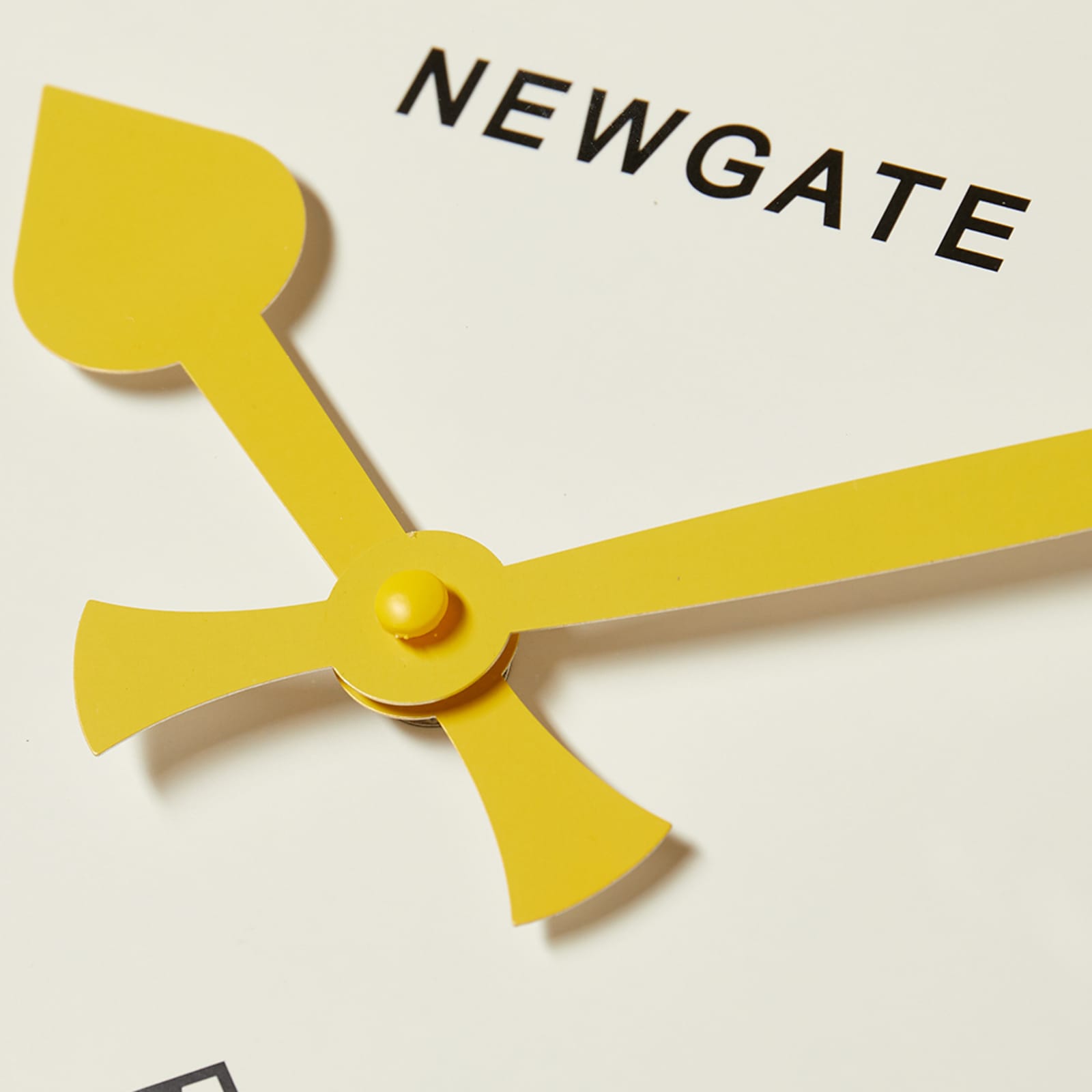 Newgate Clocks Number Five Railway Wall Clock Yellow END. (GB)