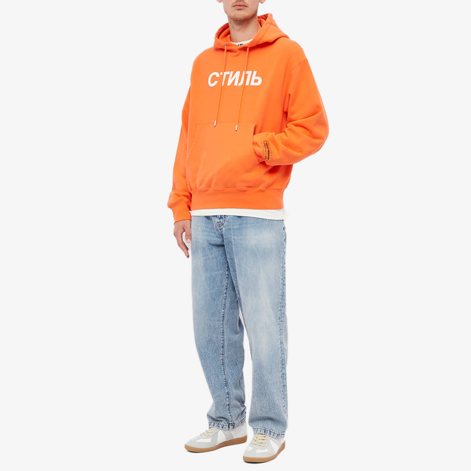 Heron Preston CTNMB Logo Hoodie Orange END heron-preston-ctnmb-logo-hoodie-orange-end