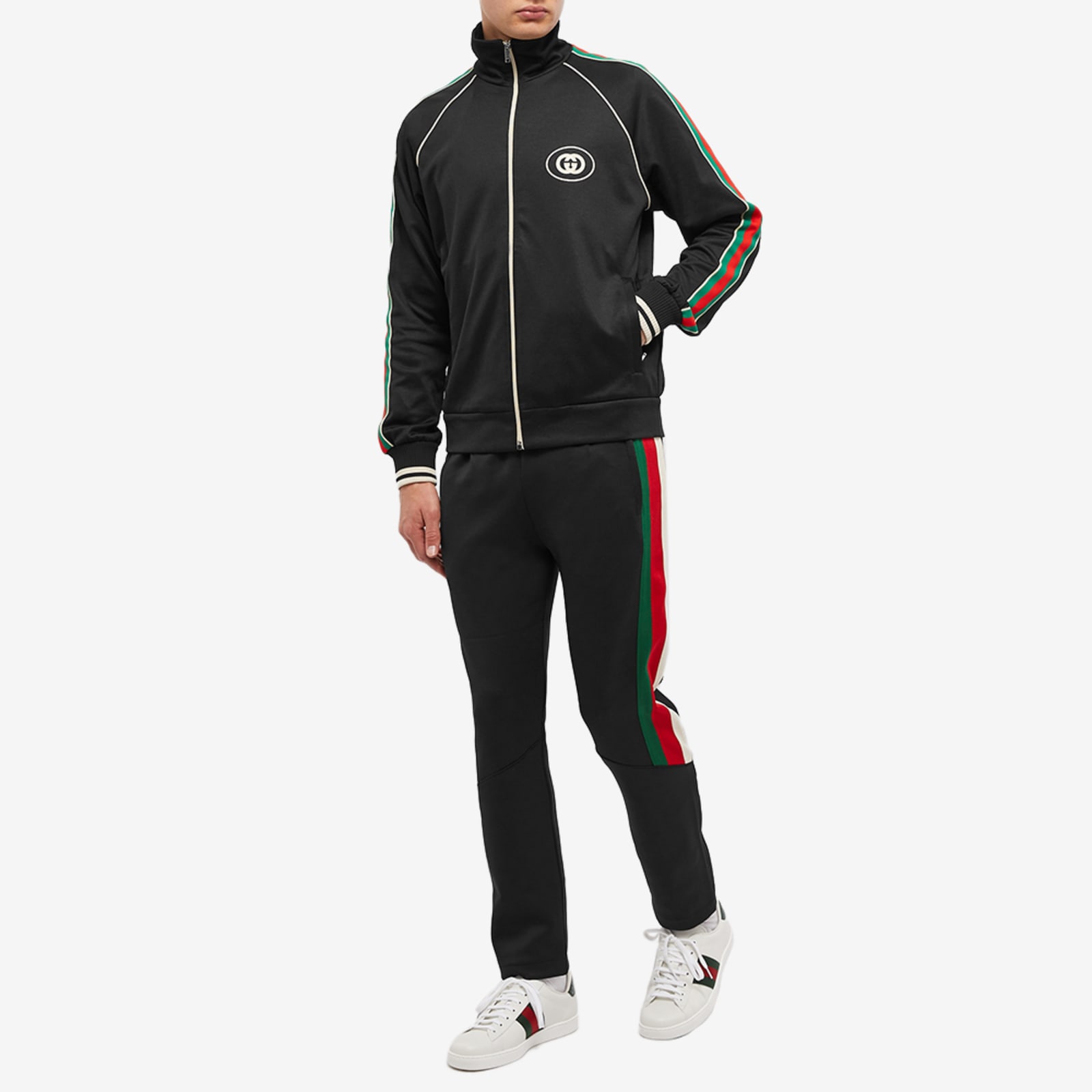 Gucci GG Piping Track Jacket Black END.