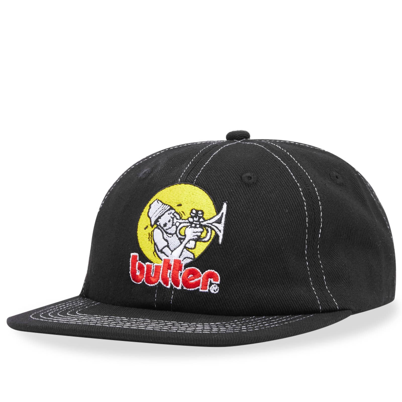 Butter Goods Brass 6 Panel Cap Black END.