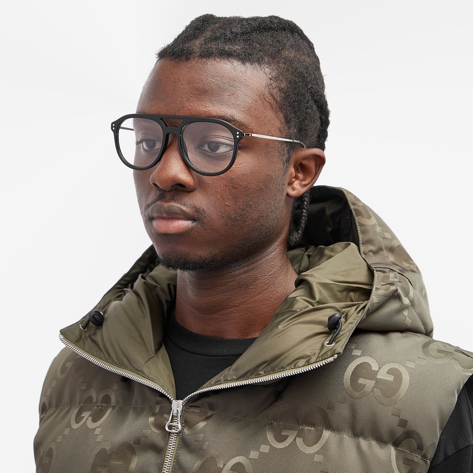 Gucci Smart Steel Optical Glasses - Black, Silver & Transparent