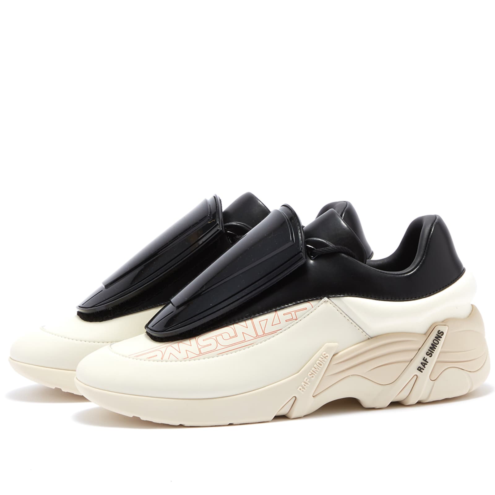 Raf Simons Antei Oversized Sneaker Black, White & Cream | END. (US)