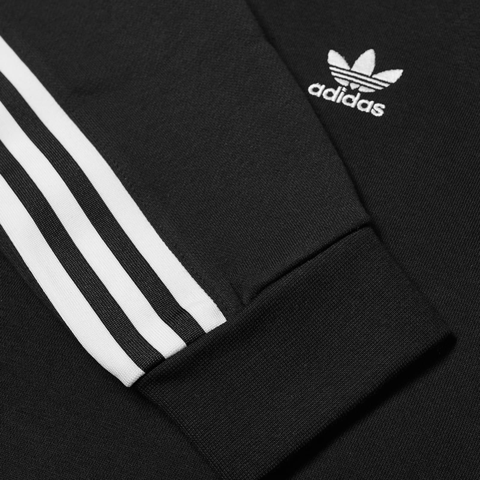 Adidas 3D Trefoil 3 Stripe Sweat - Black