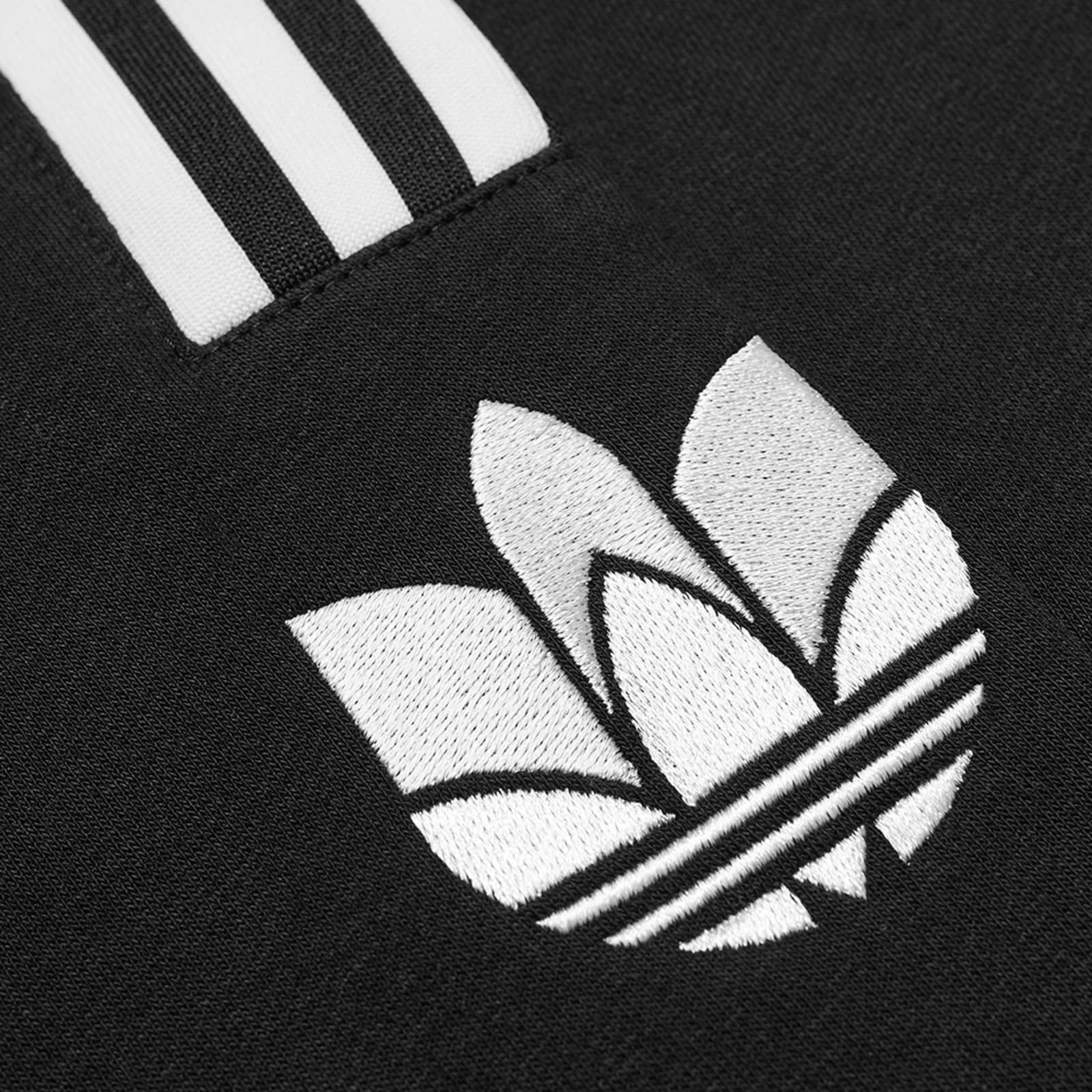 Adidas 3D Trefoil 3 Stripe Sweat - Black