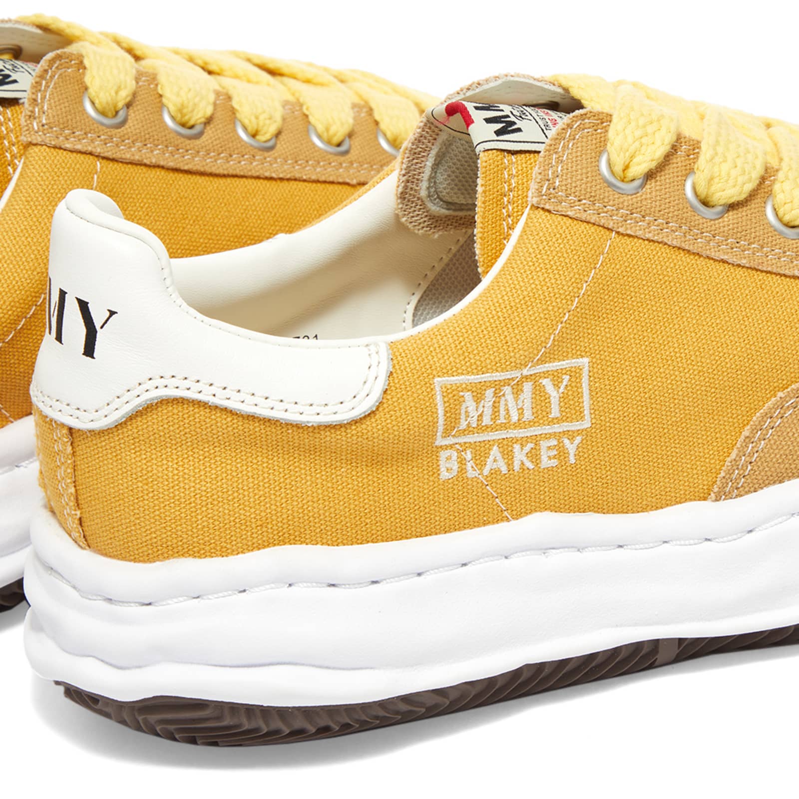 Maison MIHARA YASUHIRO Blakey Low Original Sole Canvas Sneaker - Yellow